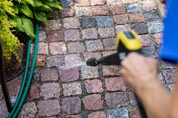 Paver Sidewalk Cleaning in Portland